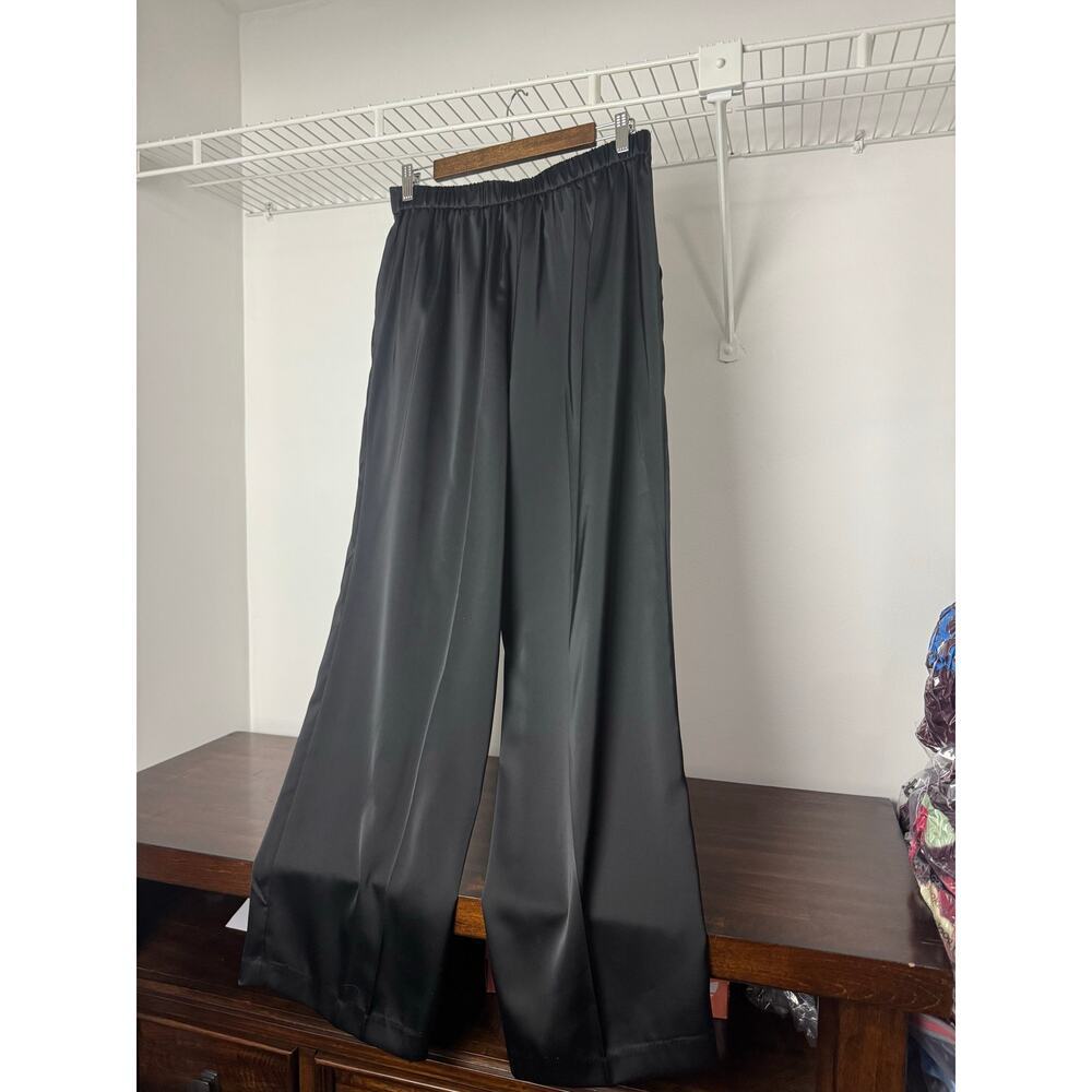 Anne Klein Plus Size Mid-Rise Pull-On Wide-Leg Pants 0X - Picture 6 of 8